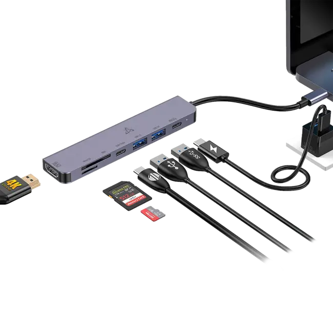 HUB SBOX H-999 7u1 USB-C