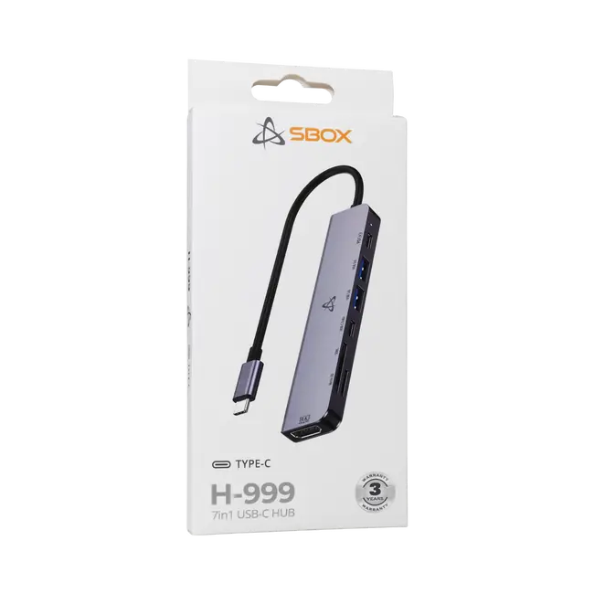 HUB SBOX H-999 7u1 USB-C