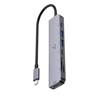HUB SBOX H-999 7u1 USB-C